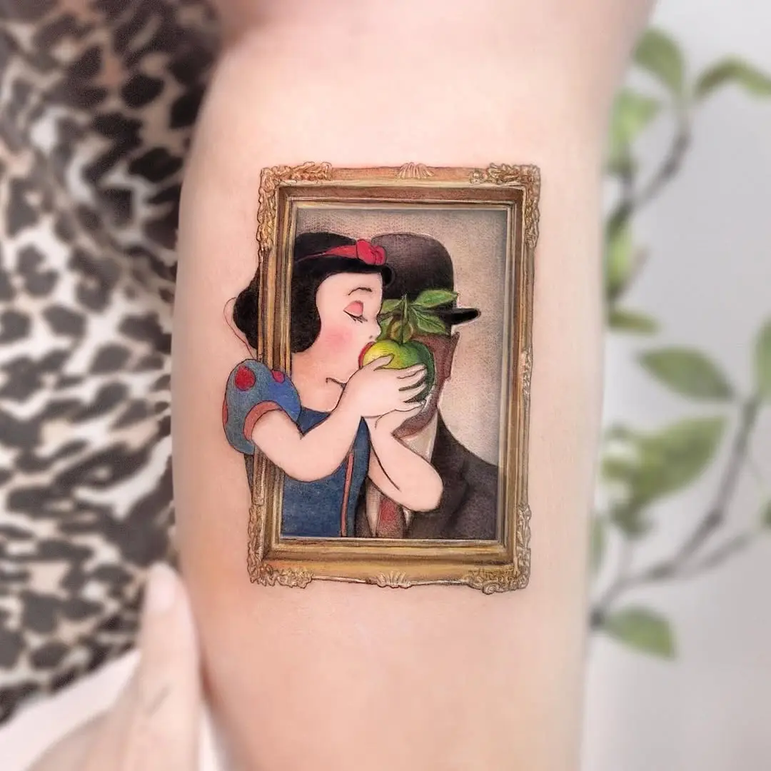 Enchanting Snow White Inspired Tattoo Design