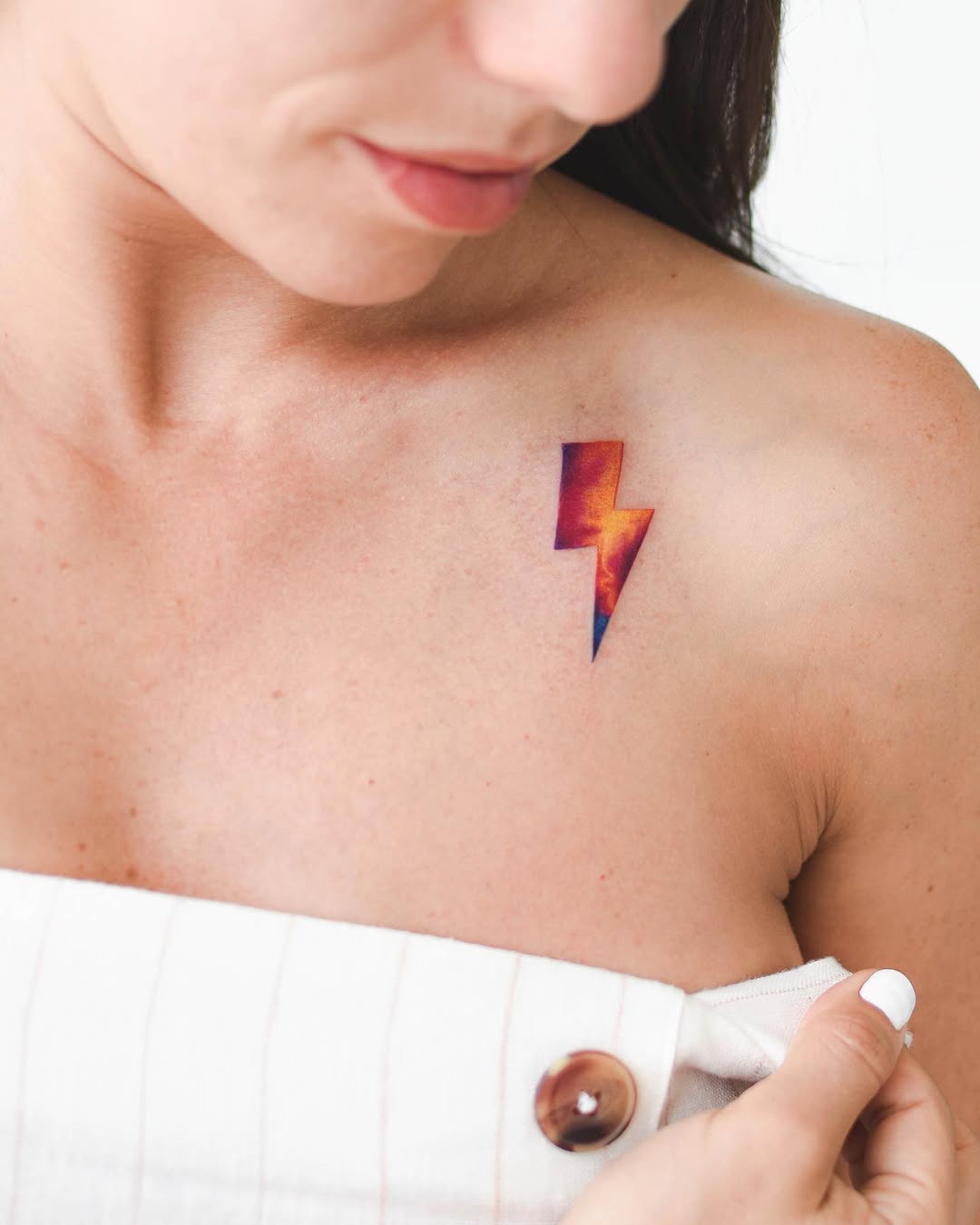 Vibrant lightning bolt showcasing inner strength