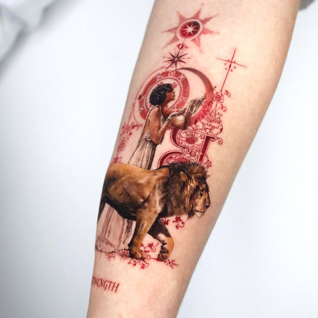 Symbolic strength and empowerment in ink