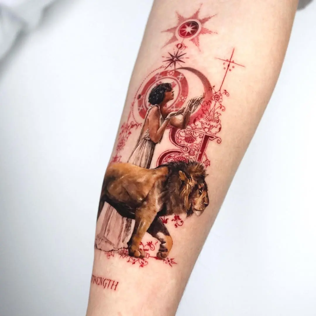 Symbolic strength and empowerment in ink