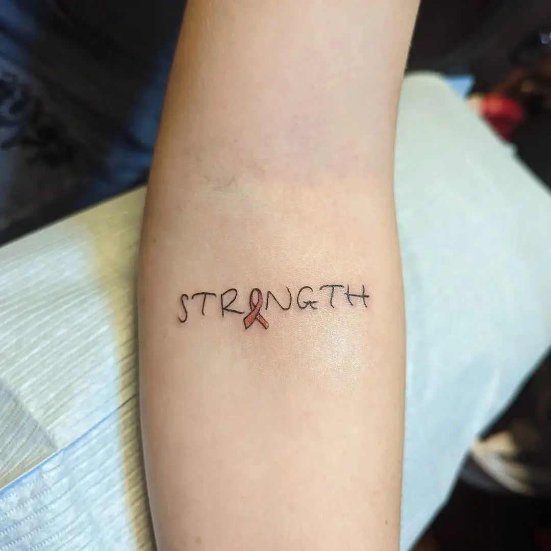 Symbolic tattoo promoting strength and resilience