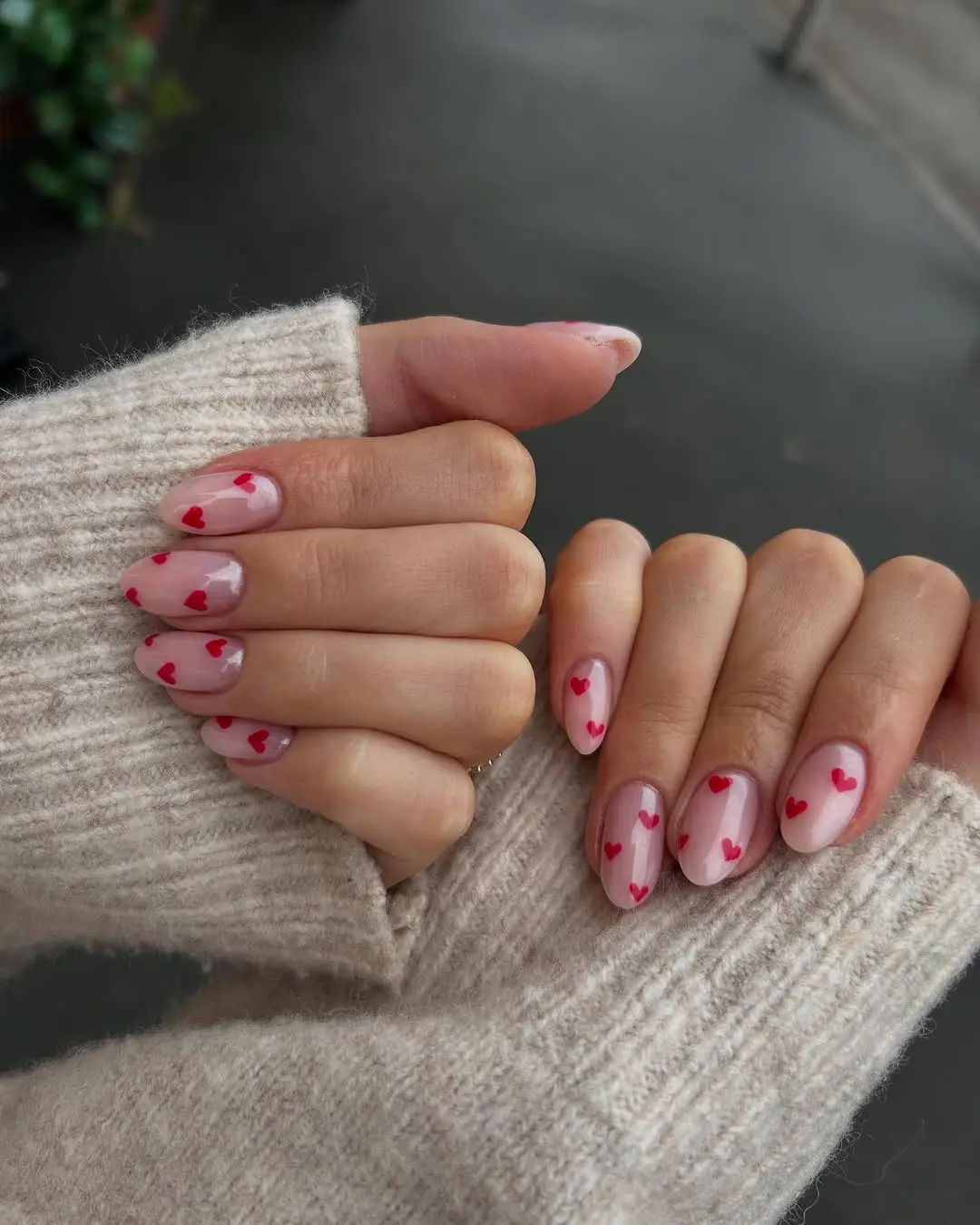 Charming heart nail art for a playful touch