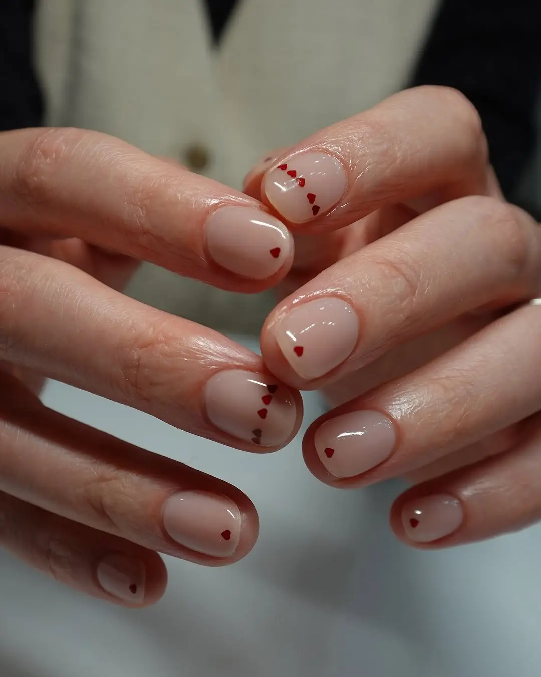 Charming heart nail design for a sweet touch