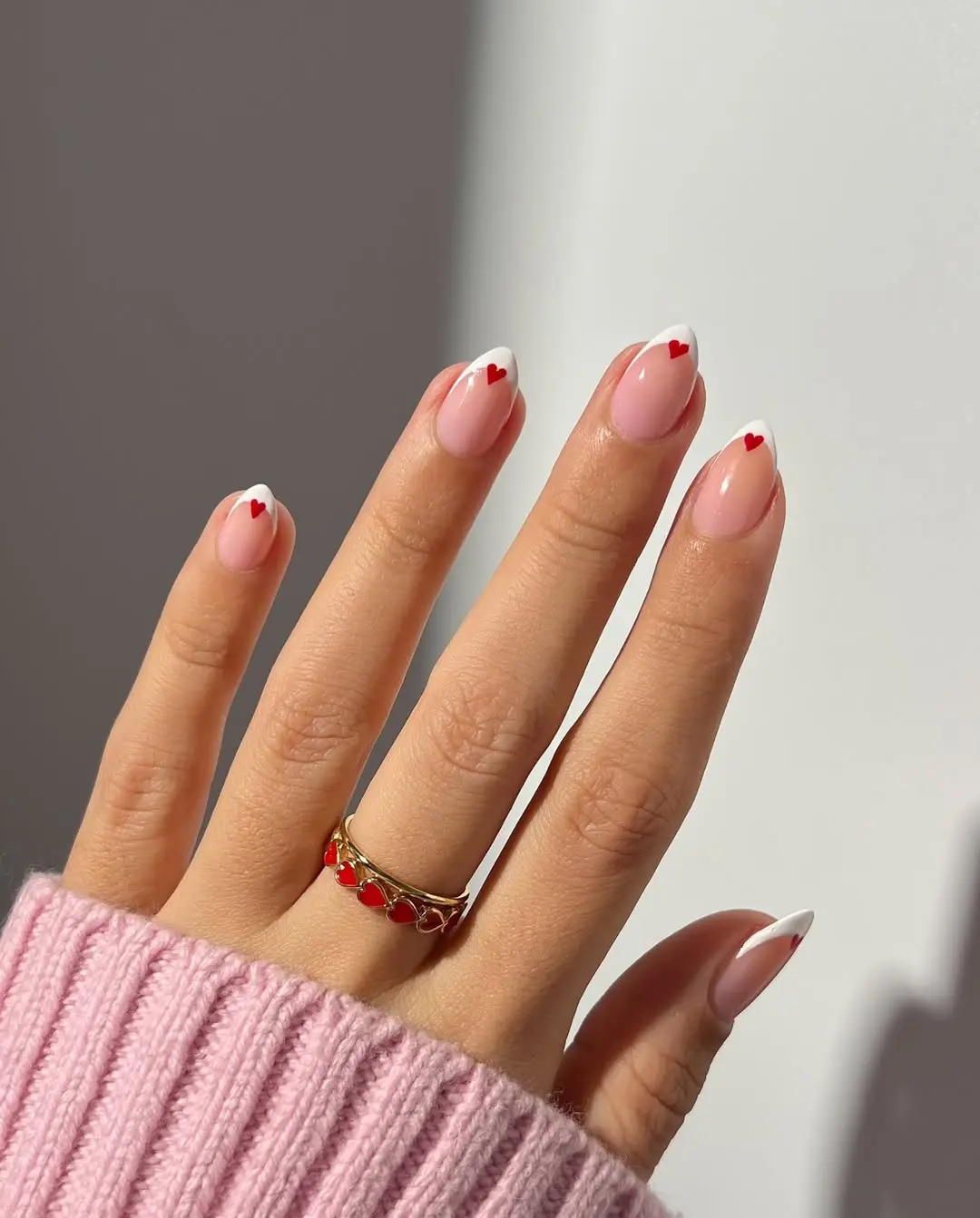 Charming Heart Nail Design for a Playful Look