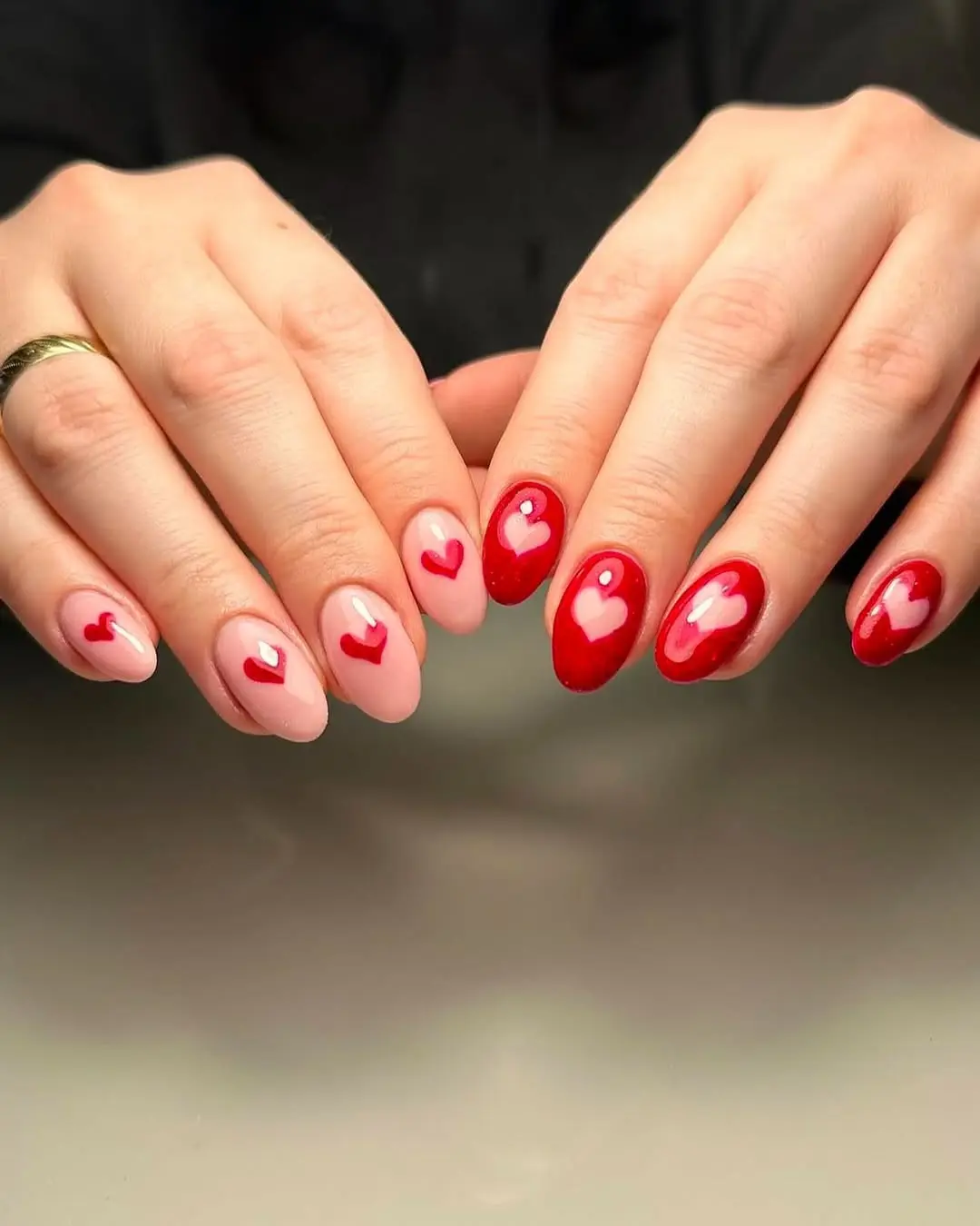 Stylish Heart Nail Art for Romantic Vibes