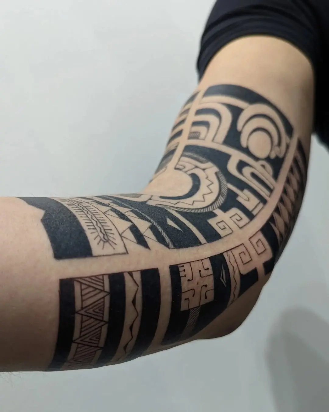 Intricate Marquesan tattoo showcasing cultural heritage