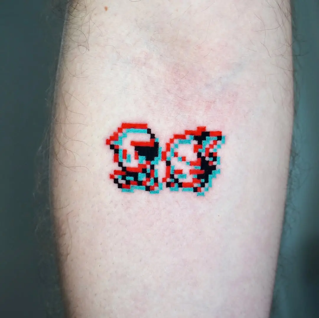 Unique Pixel Art 3D Tattoos For Gamers