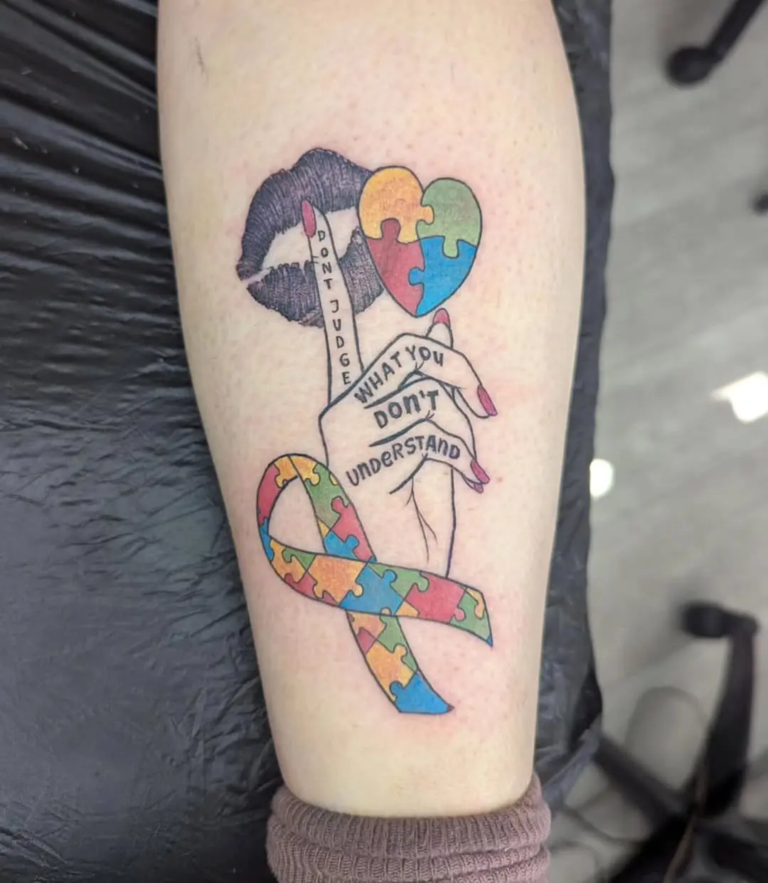 A bold expression of autism awareness and love
