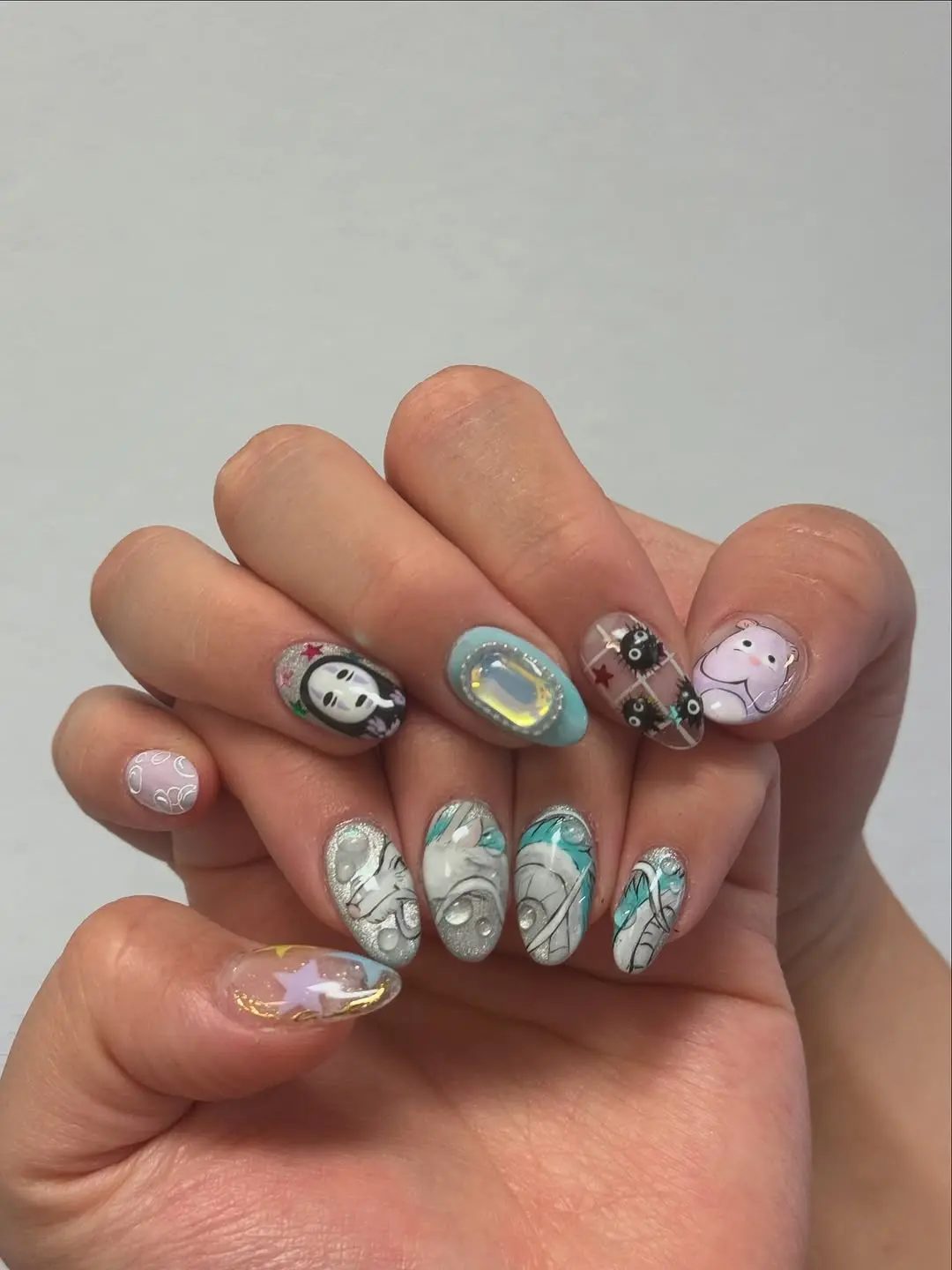 Vibrant and whimsical Japanese nail art styles