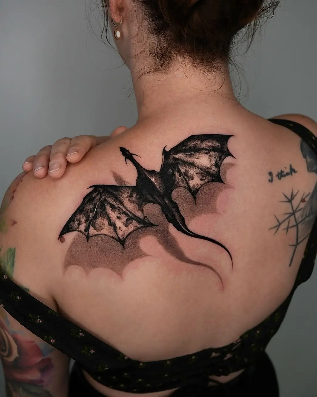 Stunning 3D Dragon Tattoo on Back