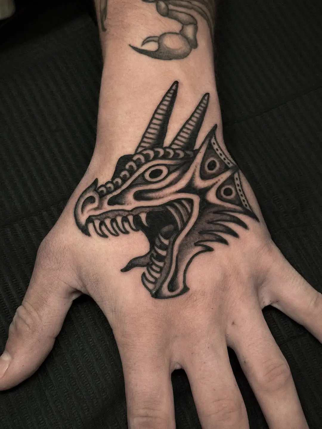 Fierce dragon tattoo for the fantasy lover