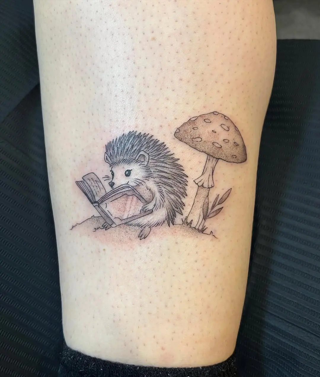 Charming hedgehog exploring nature's wonders