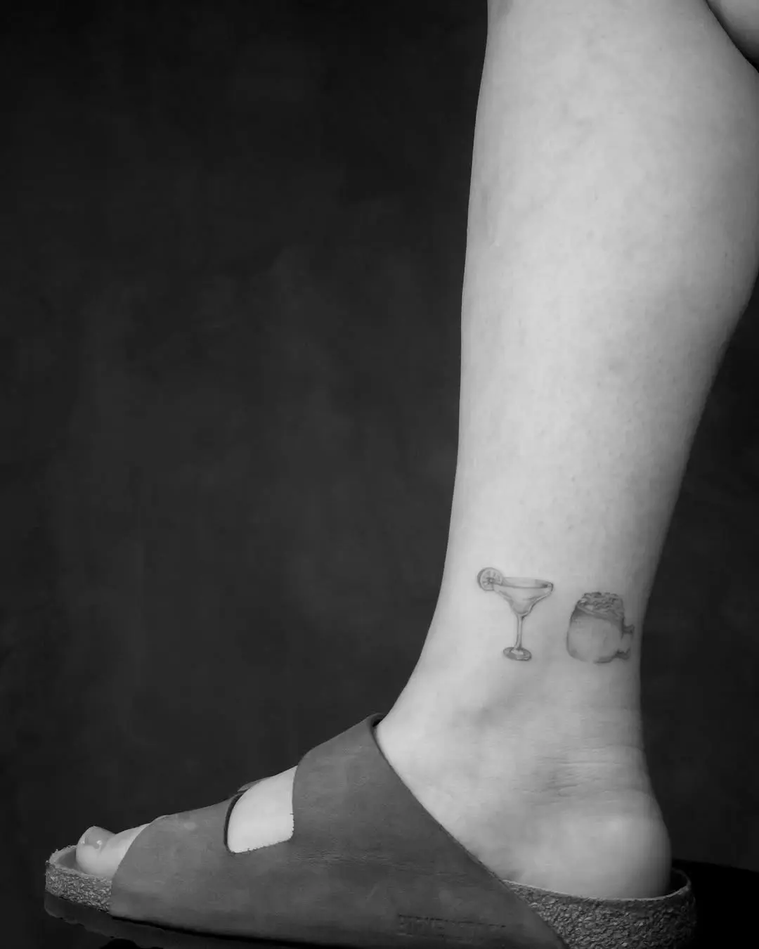 Charming Margarita and Salt Rim Tattoo Ensemble