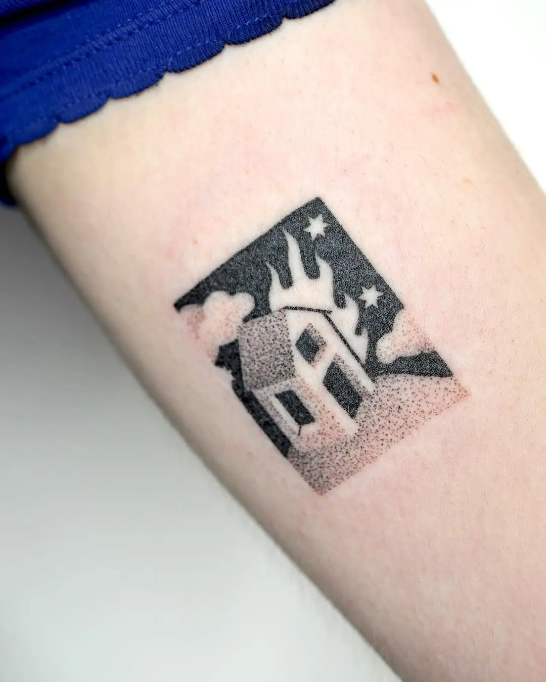 Exploring minimalist house tattoo designs