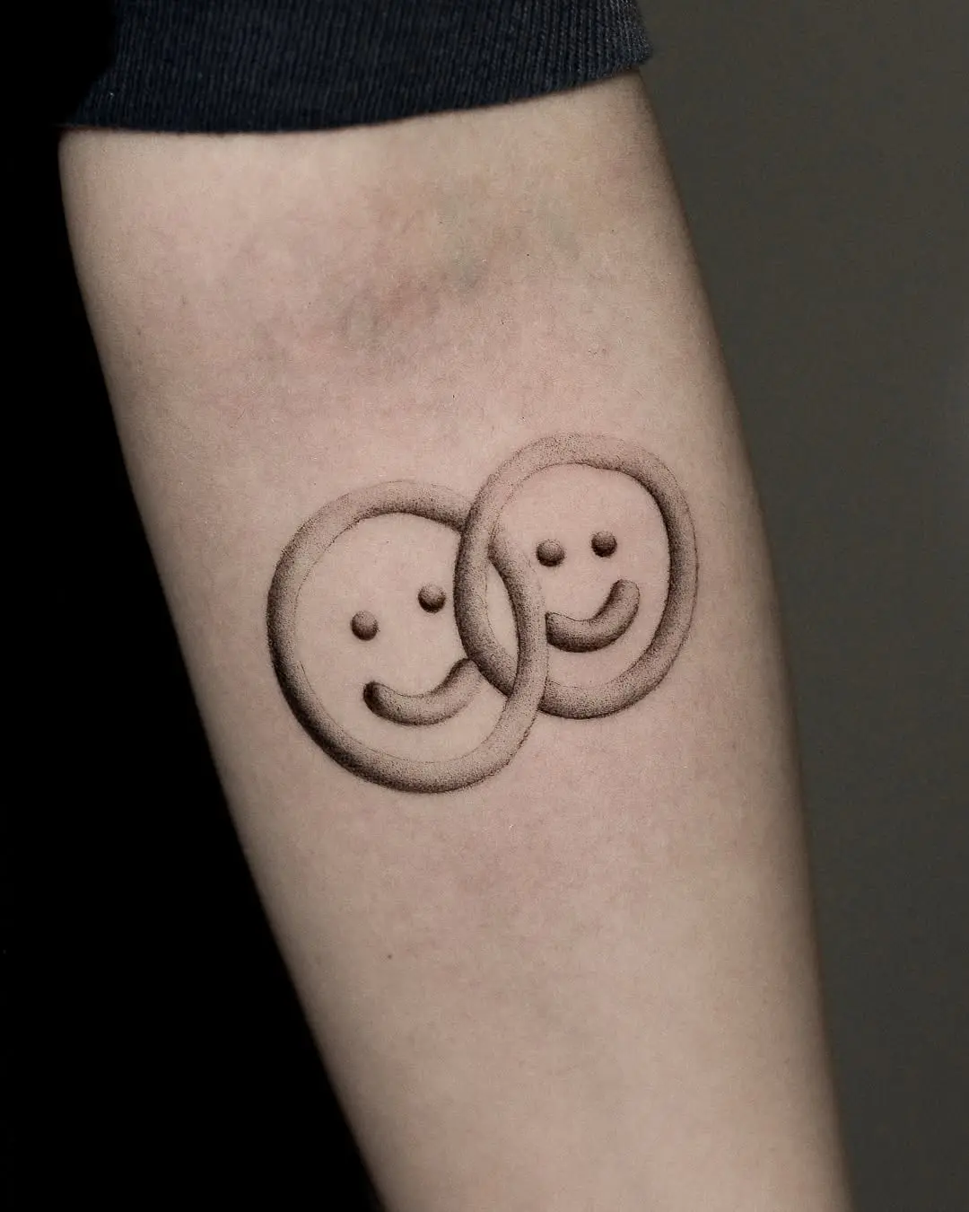 Unique 3D Smiley Face Tattoo Design