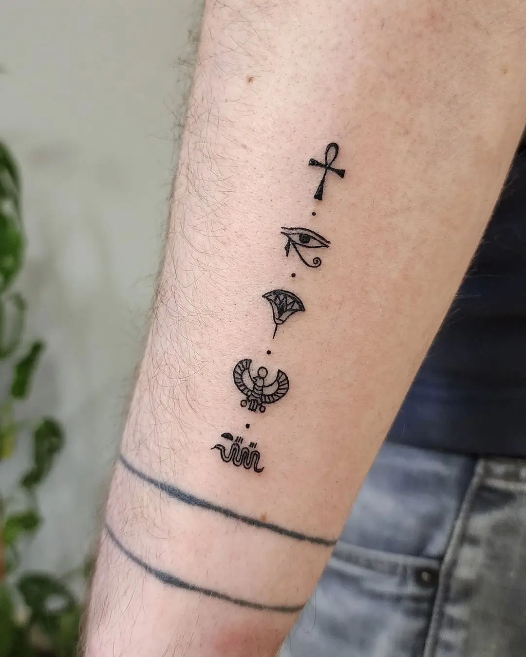 Minimalistic Ankh Tattoo Designs for Subtle Vibes