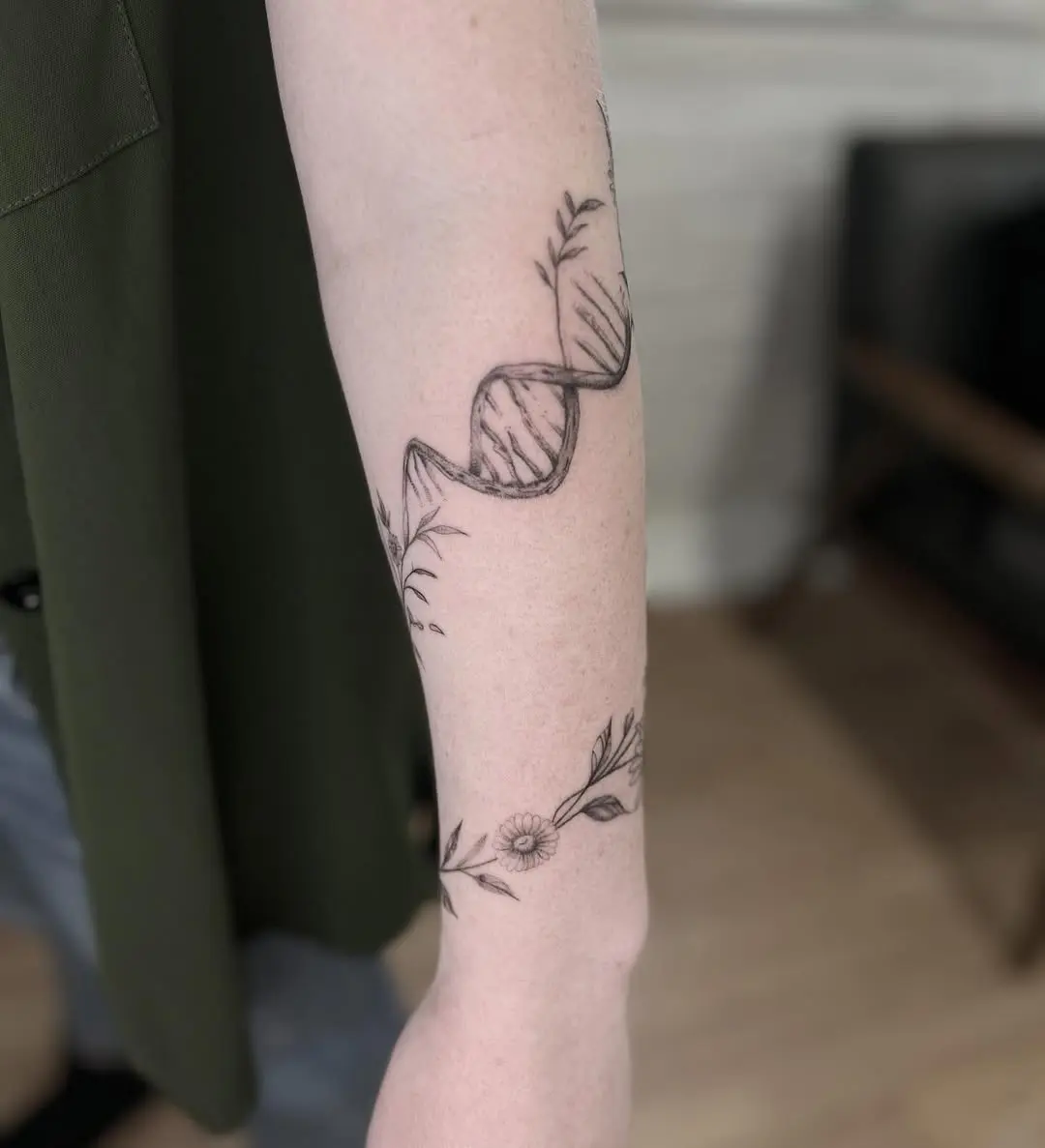 Floral Twist on DNA Symbolism