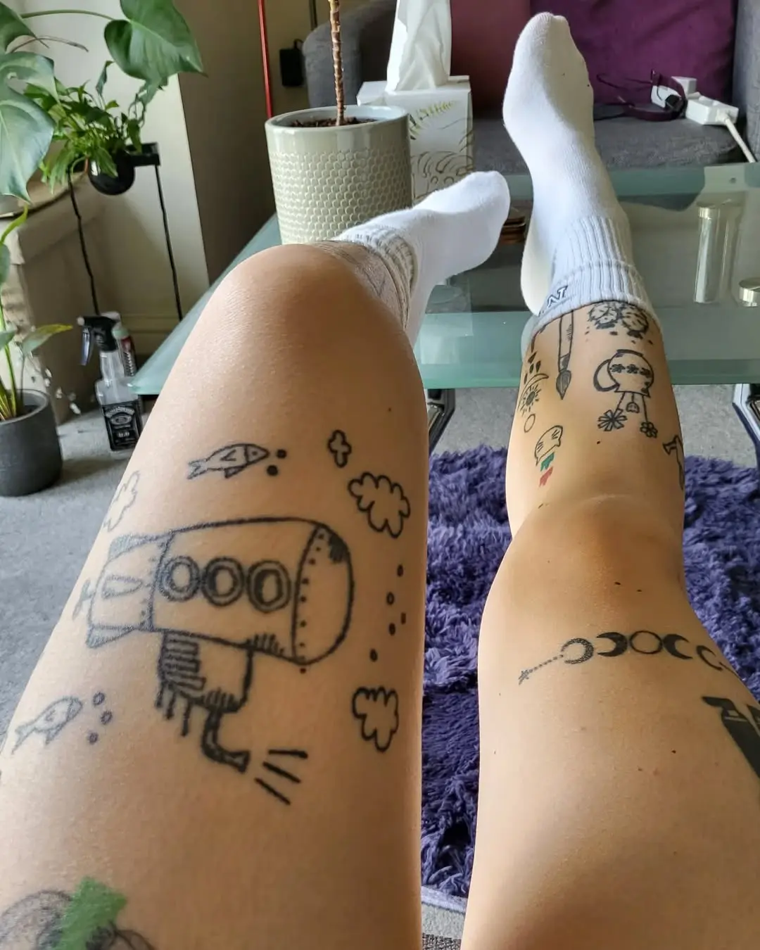 Unique submarine tattoos with playful designs