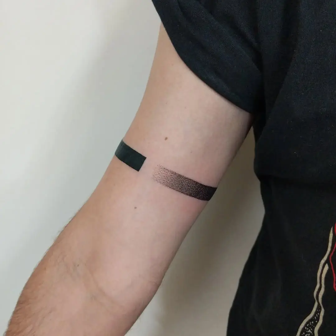Sleek and Modern Armband Tattoo Design