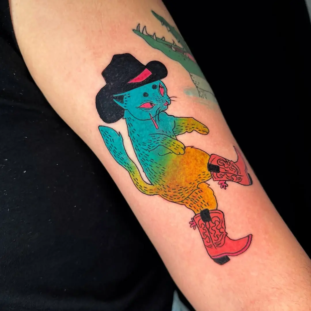 A fun twist on traditional cowboy imagery