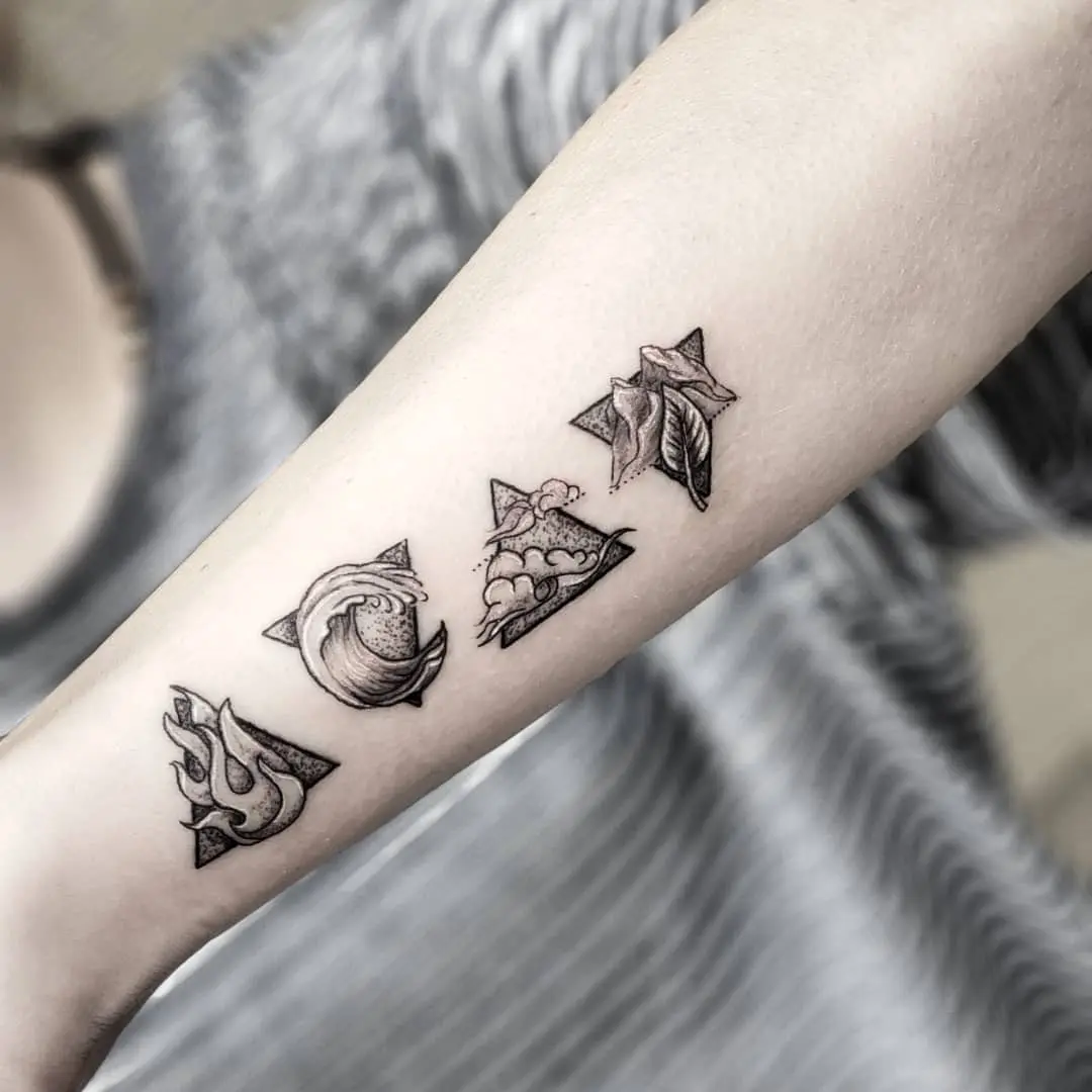 Stylish Earth Elements Tattoo Collection