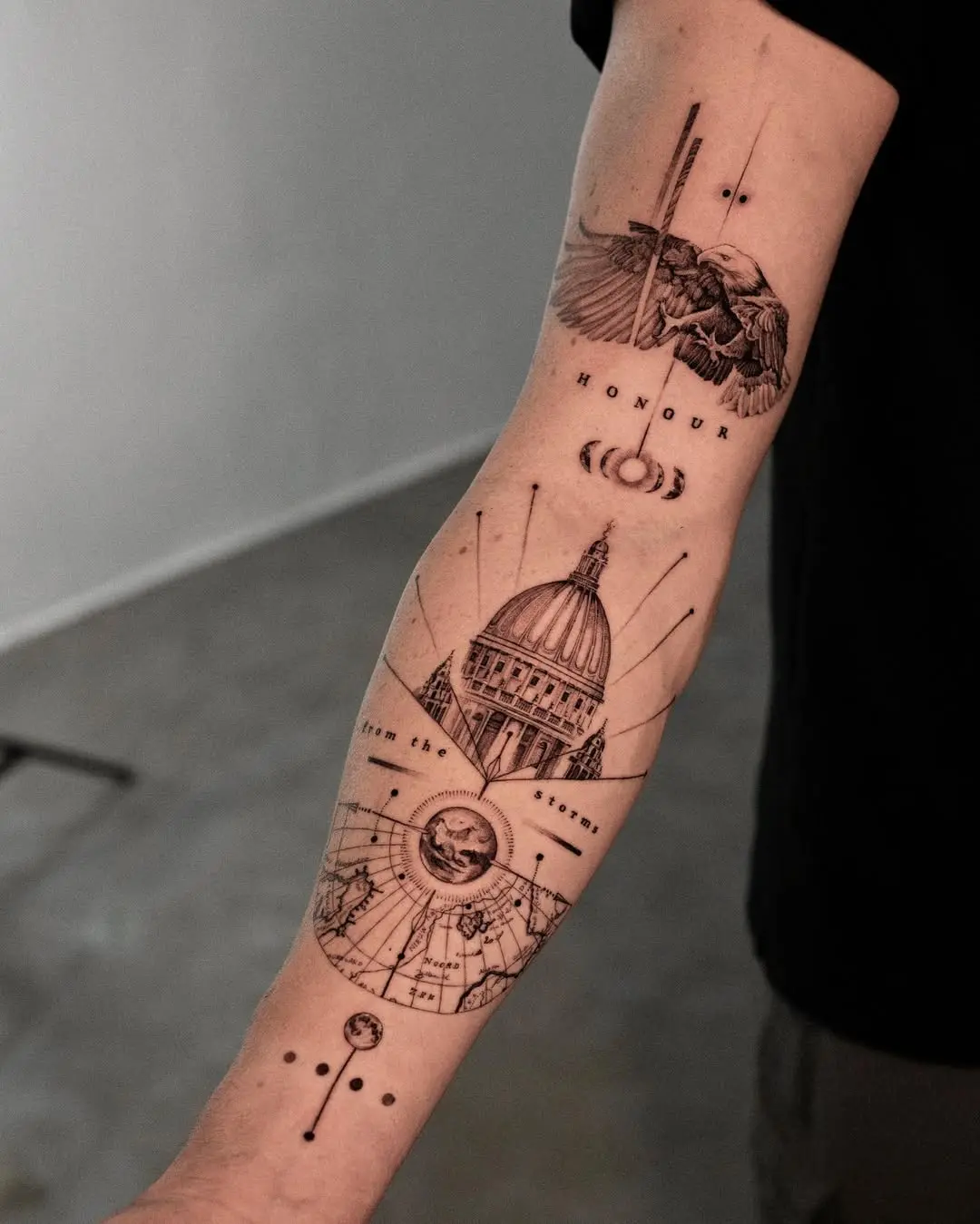 Unique designs inspired by earthly elements tattoos