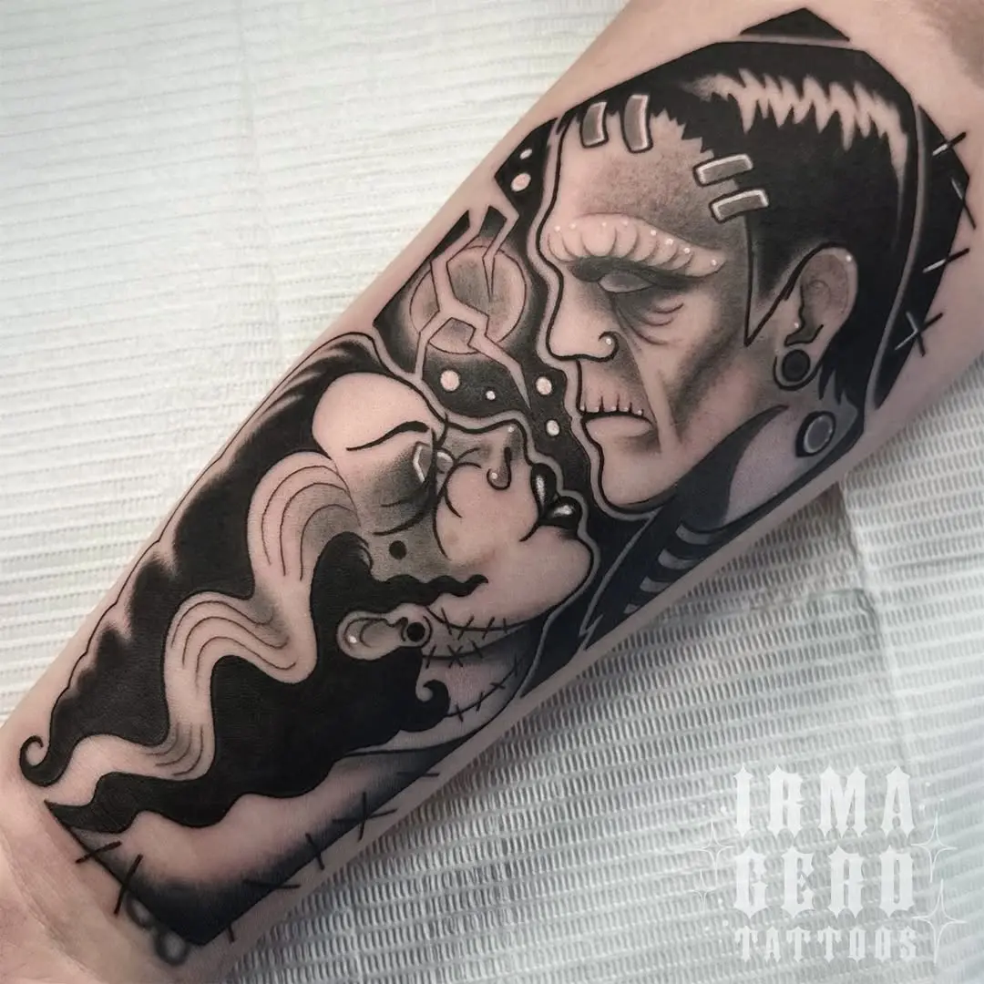 Classic Horror Characters in Tattoo Art