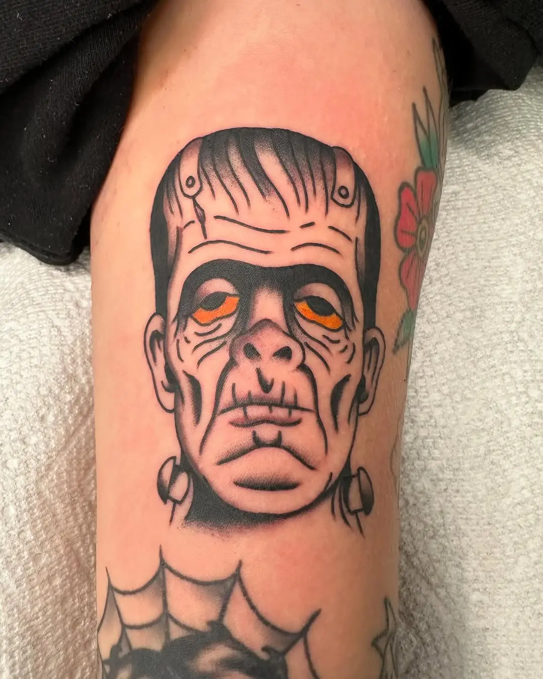 Classic Frankenstein Portrait Tattoo Design
