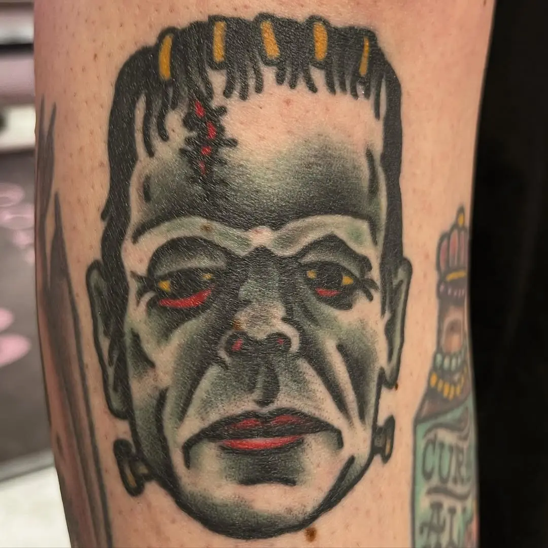 Striking Frankenstein design captures classic horror essence