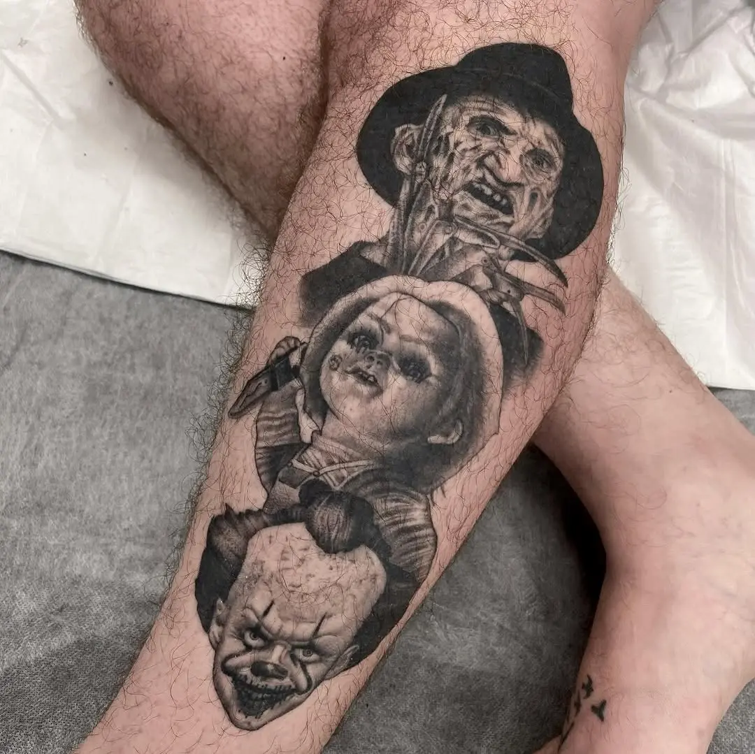 Chilling Icons from Horror Tattoo Collection