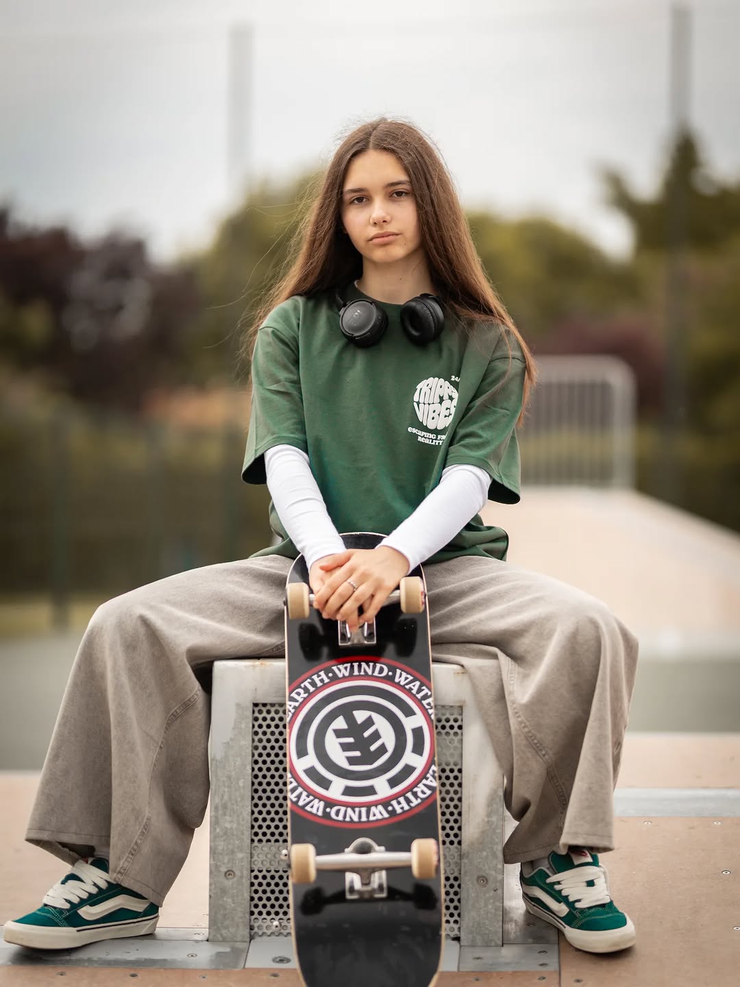 Sporty casual vibes for the skatepark