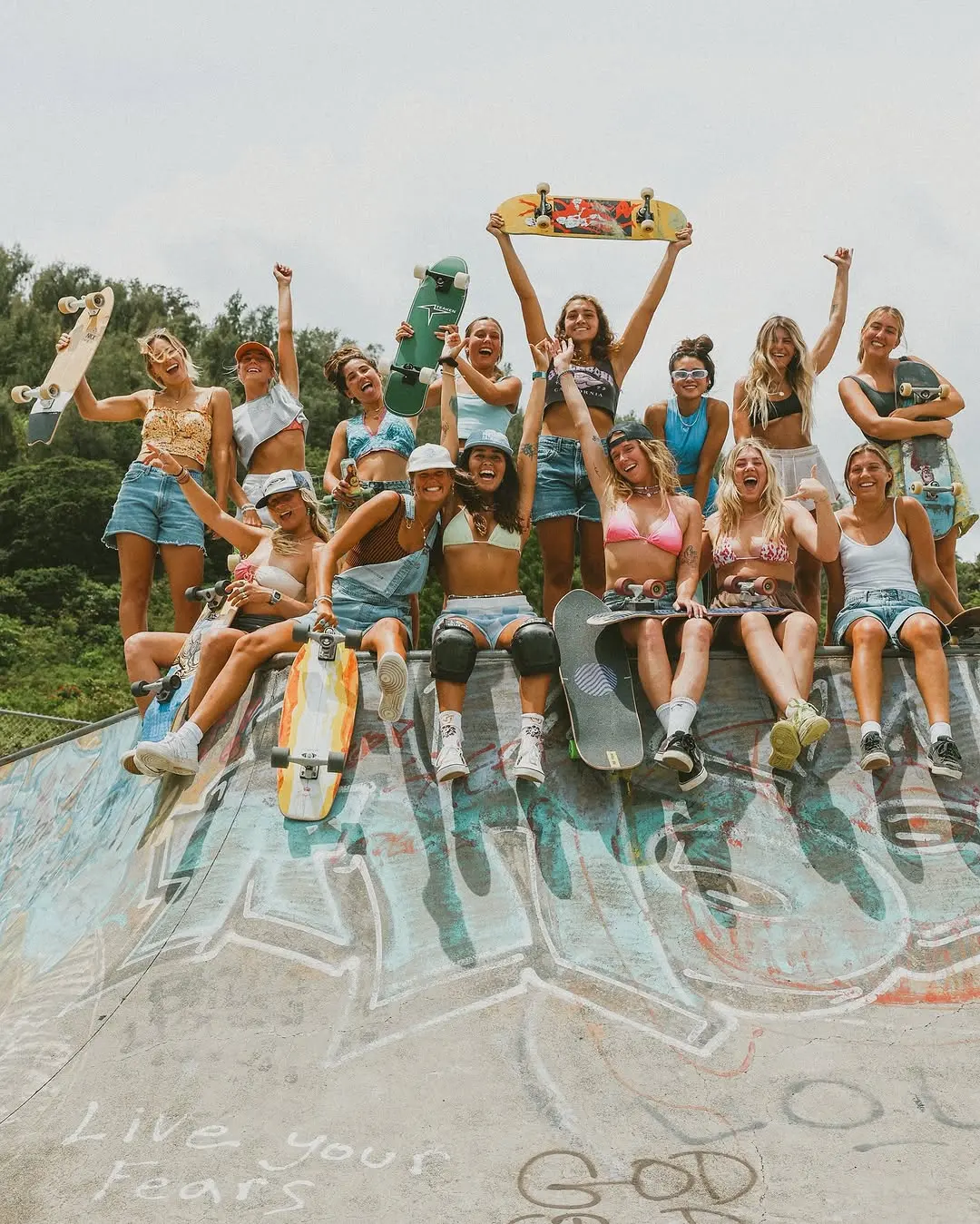 Stylish Skate Crew Celebrates Summer Vibes