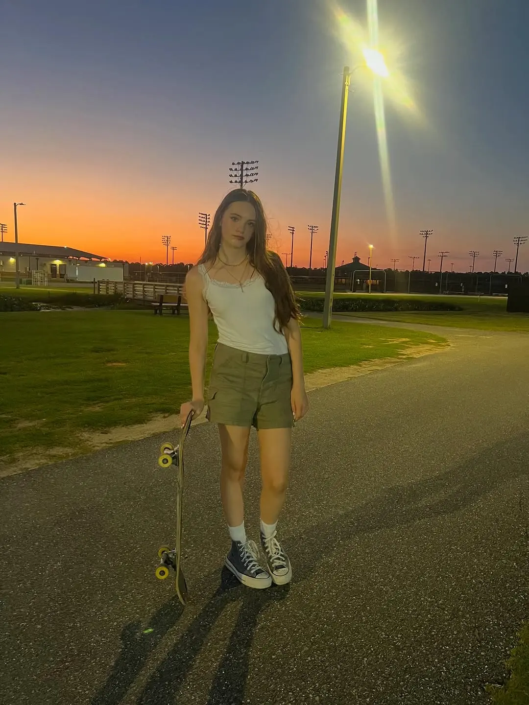 Chic Skate Style for Sunset Vibes