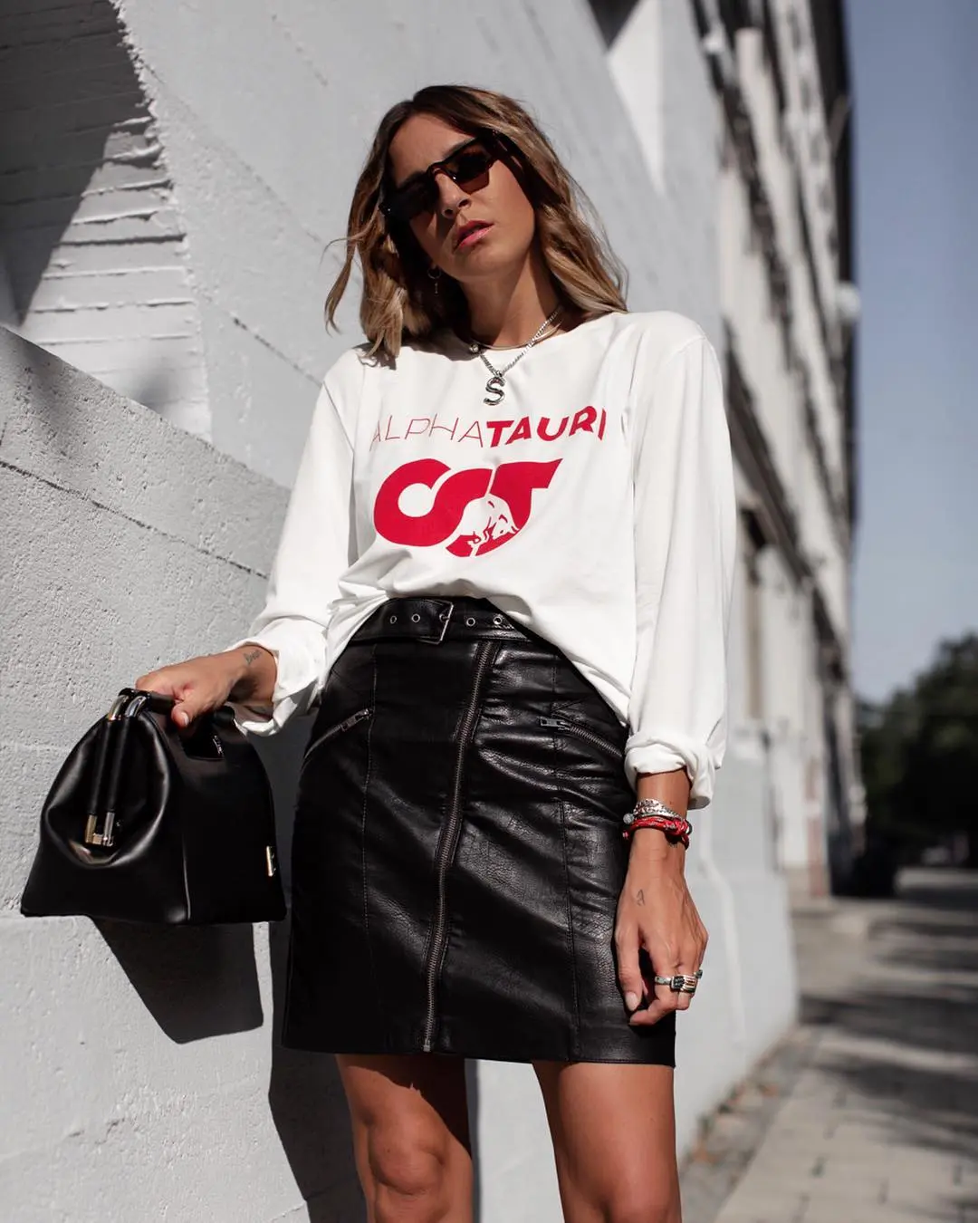 Effortlessly stylish sporty chic look