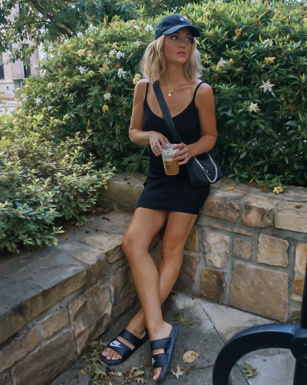 Trendy sporty chic style perfect for summer outings