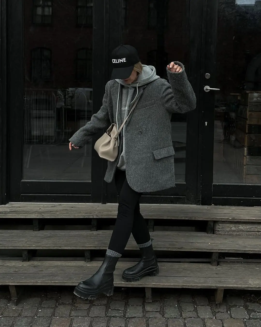 Stylish sporty chic ensemble for casual outings