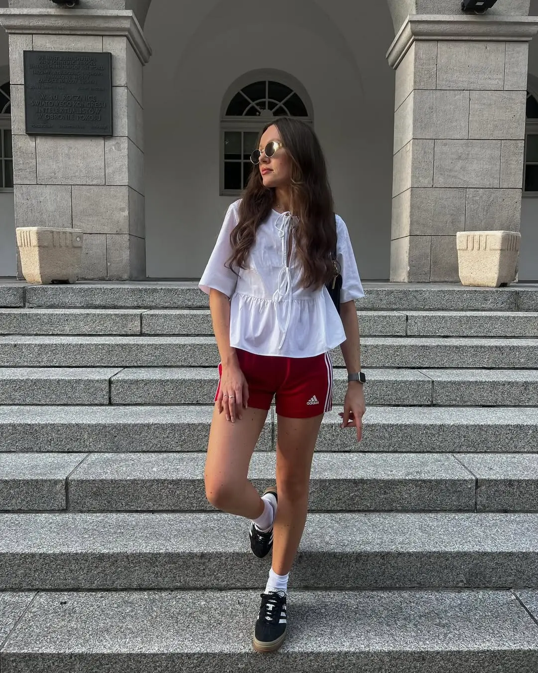Casual elegance with sporty vibes.