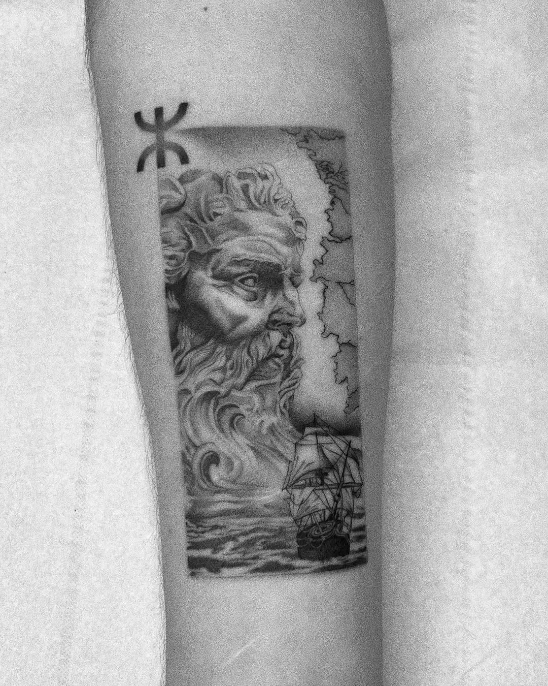 A Stunning Vintage Boat Tattoo Design