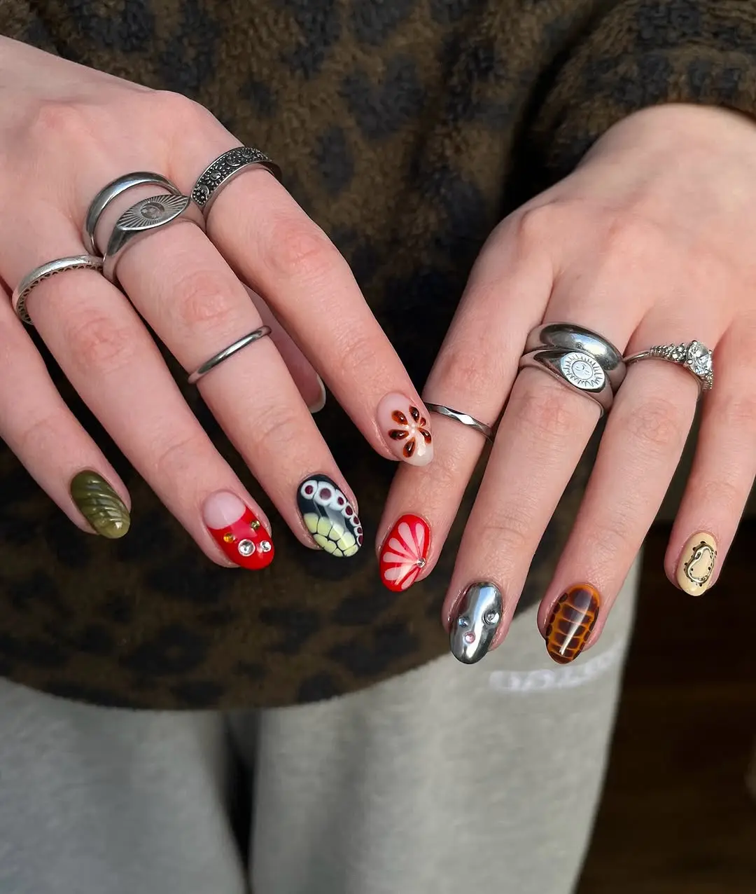 Unique and festive winter nail art designs