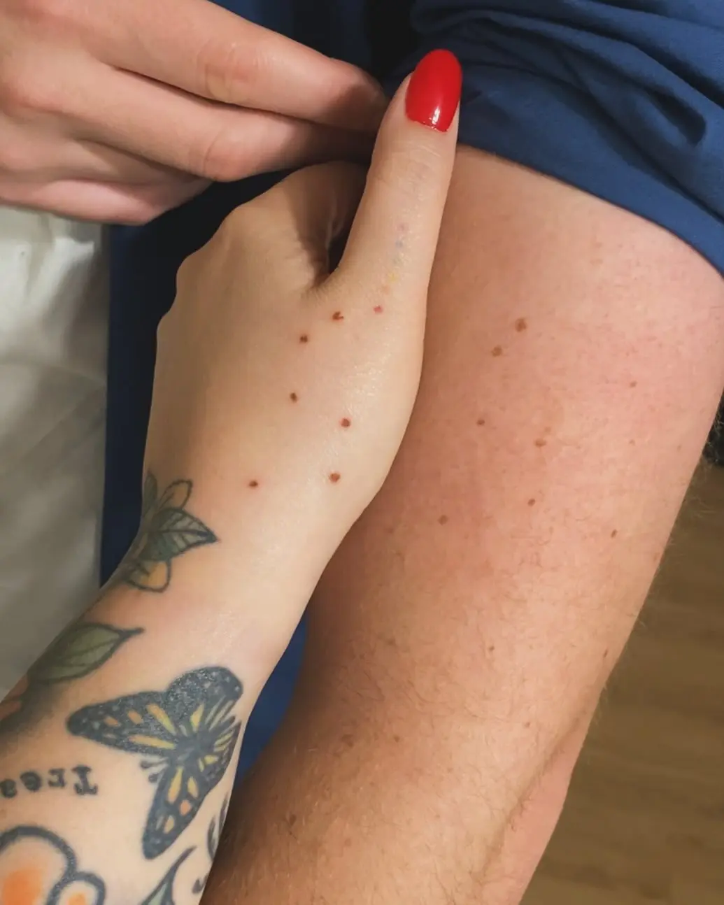 Charming freckle tattoos for a natural look