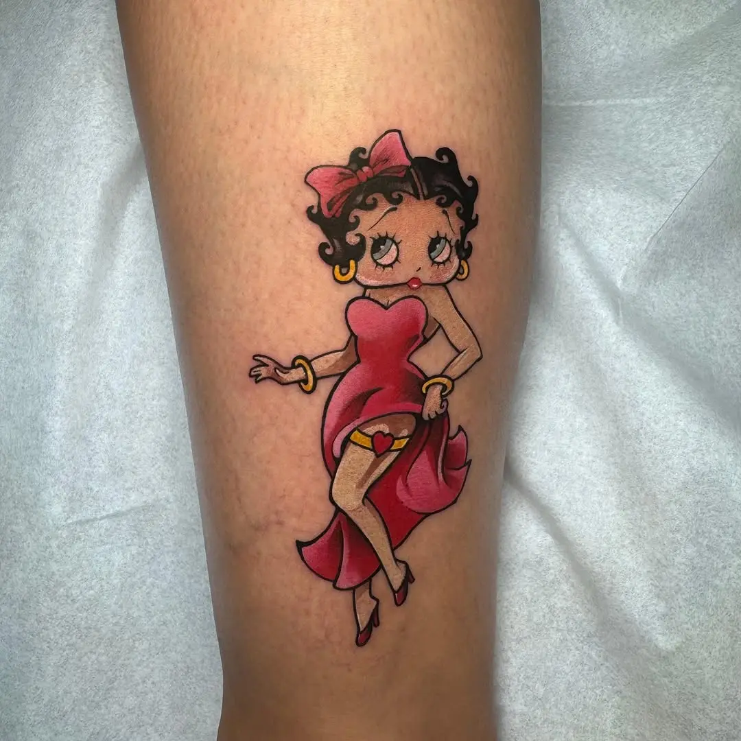 Classic Betty Boop Tattoo With Glamorous Vibes