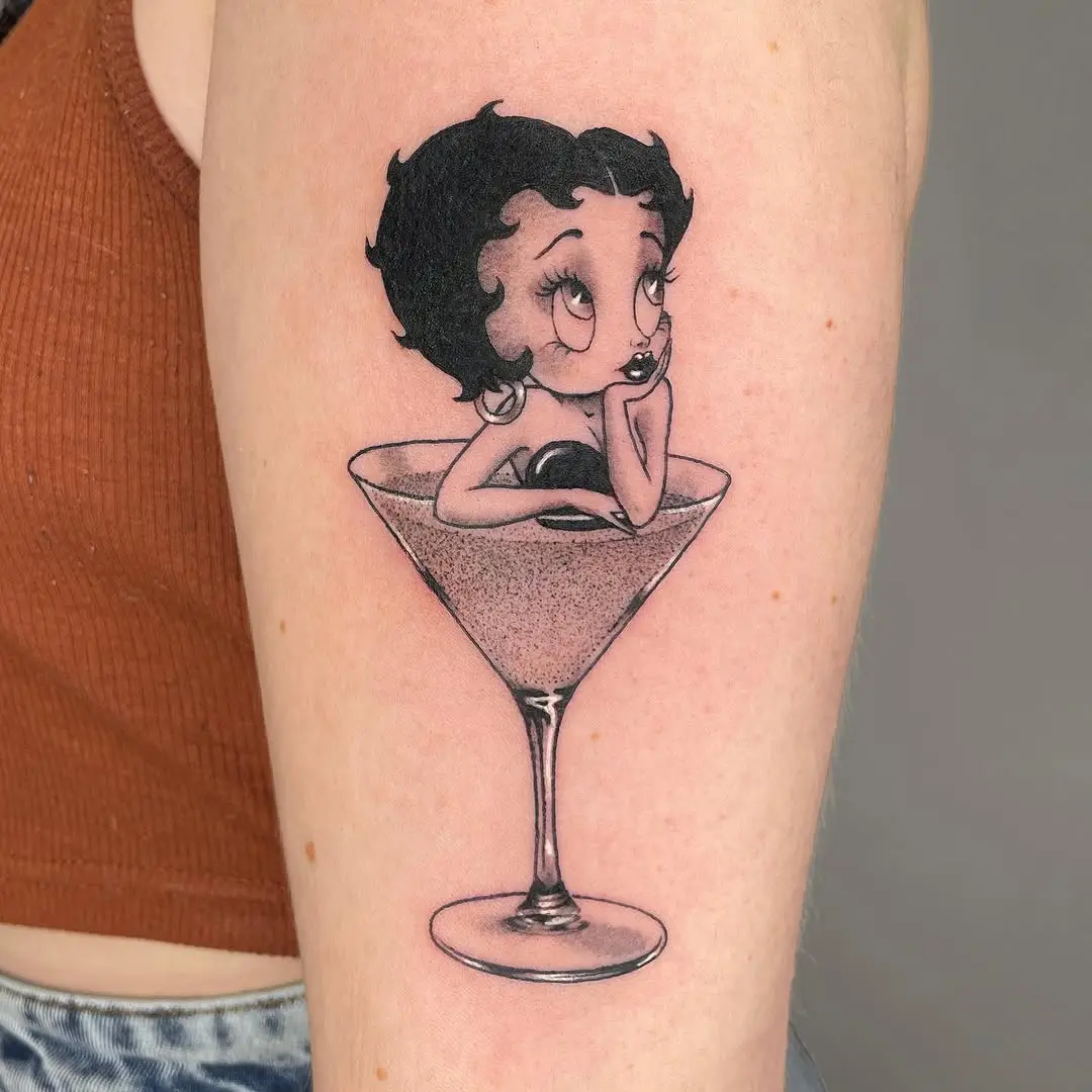 Vintage charm in a playful ink design