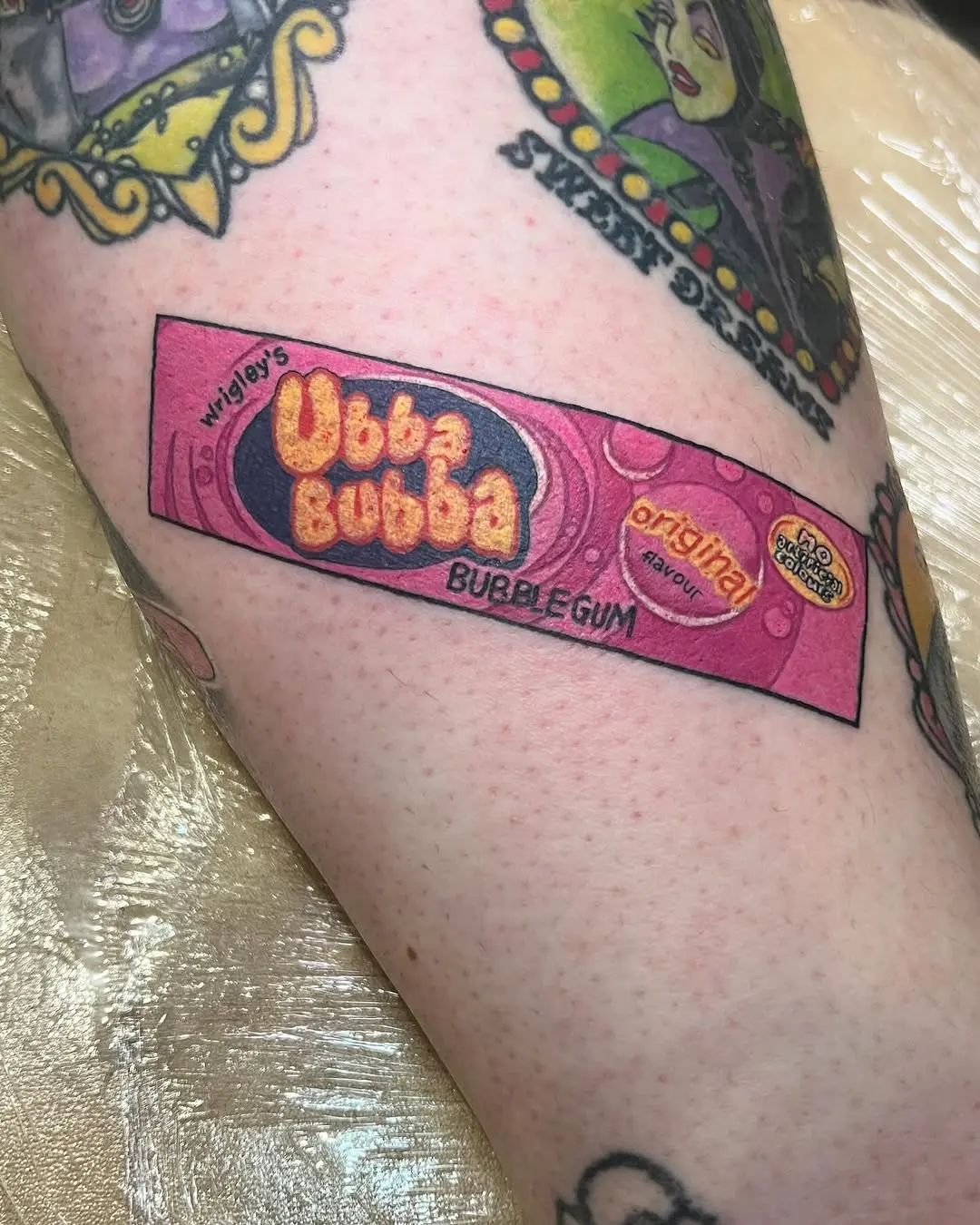 Wrigley's Bubba Bubba Tattoo Design