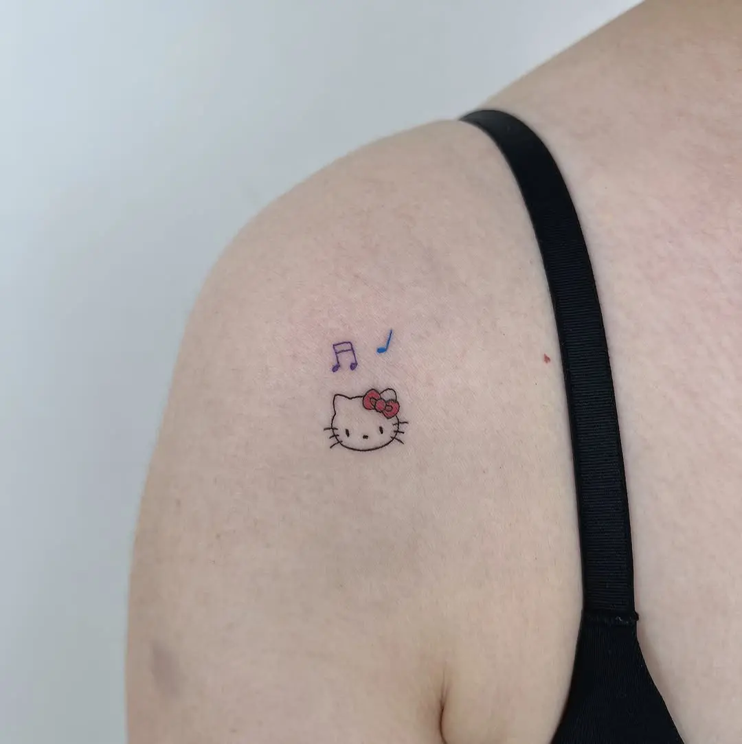 Adorable Hello Kitty with Musical Vibes