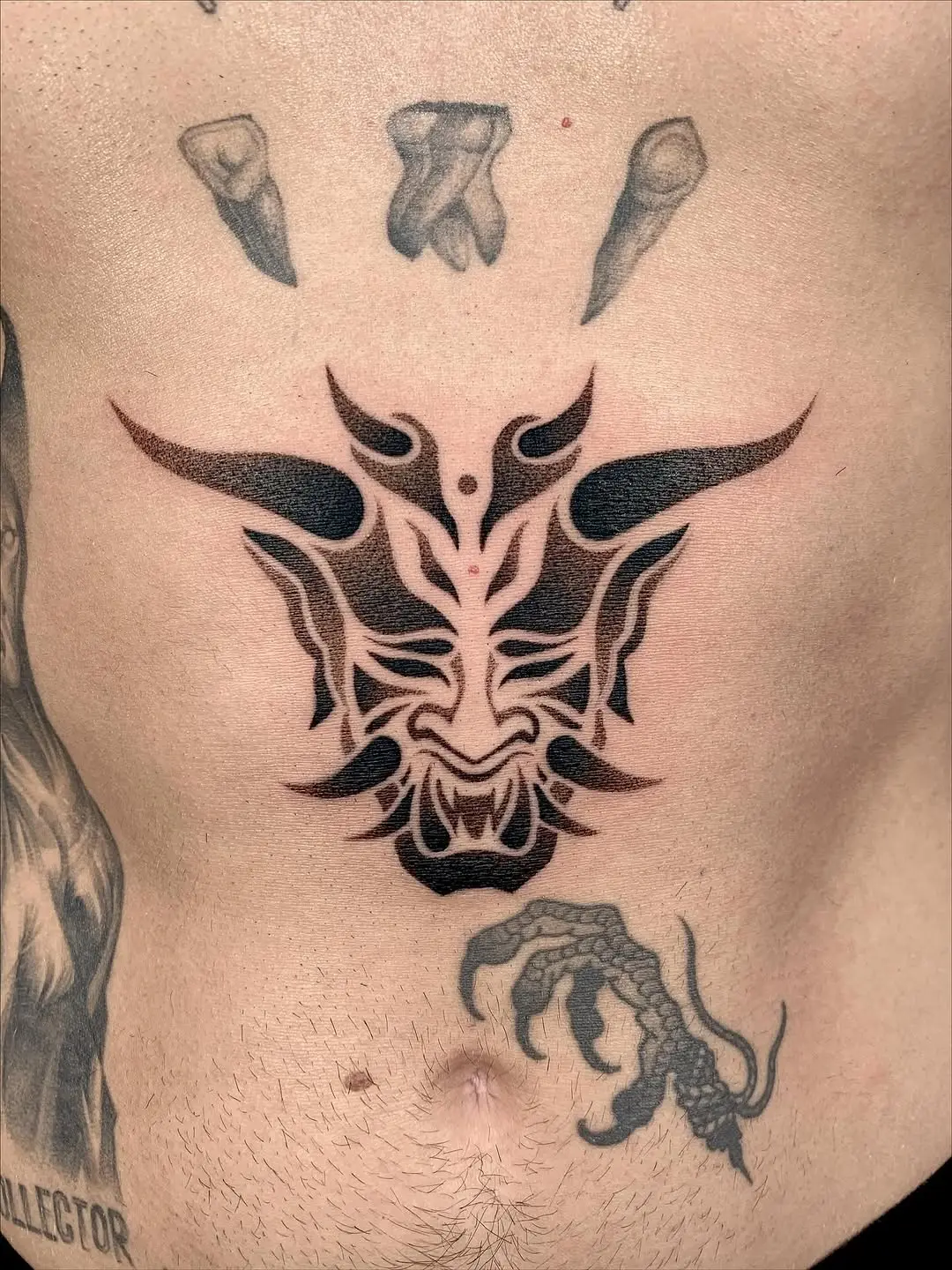 Striking Bull Design Dotwork Tattoo