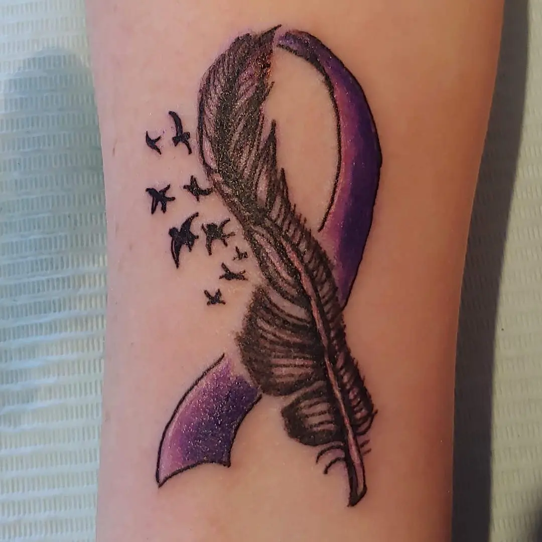 Symbolic tattoo representing strength and freedom