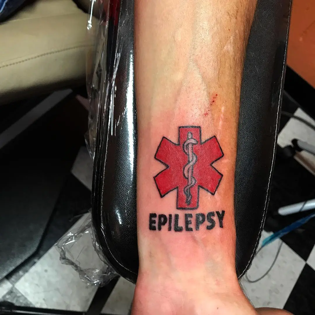 Stylish Epilepsy Awareness Ink Design