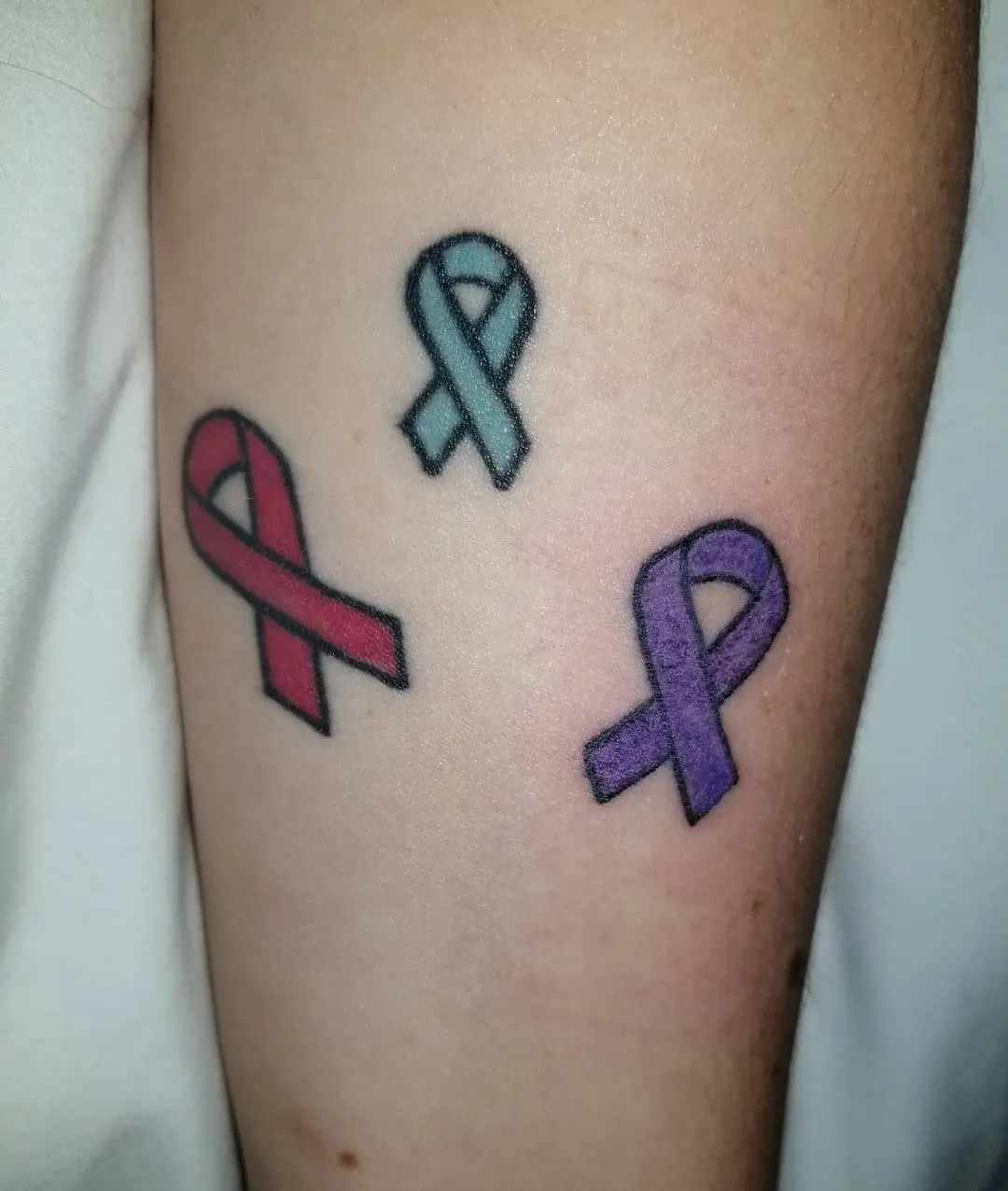 Colorful ribbons symbolize epilepsy awareness and support