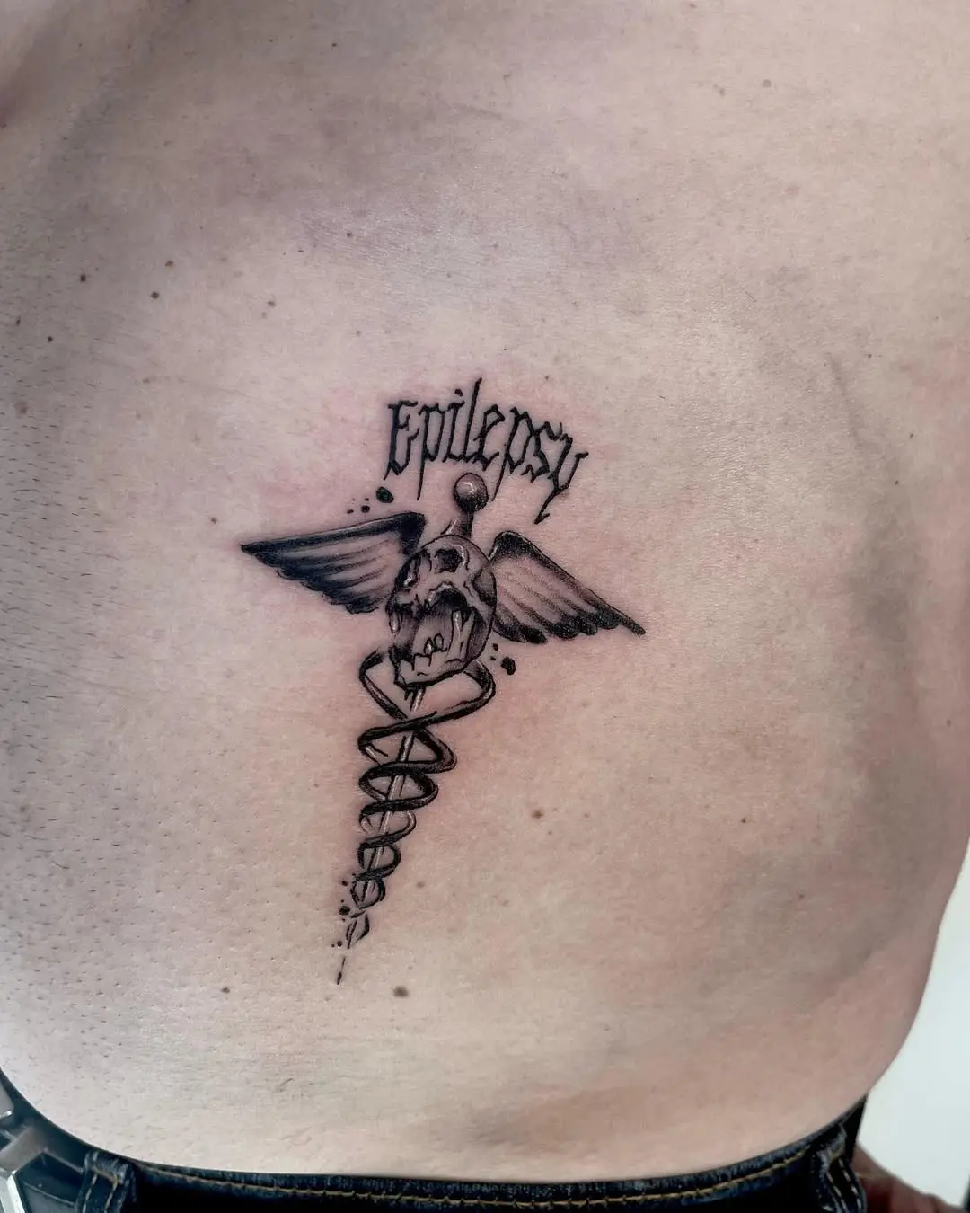 Stylish tattoo symbolizing strength and resilience