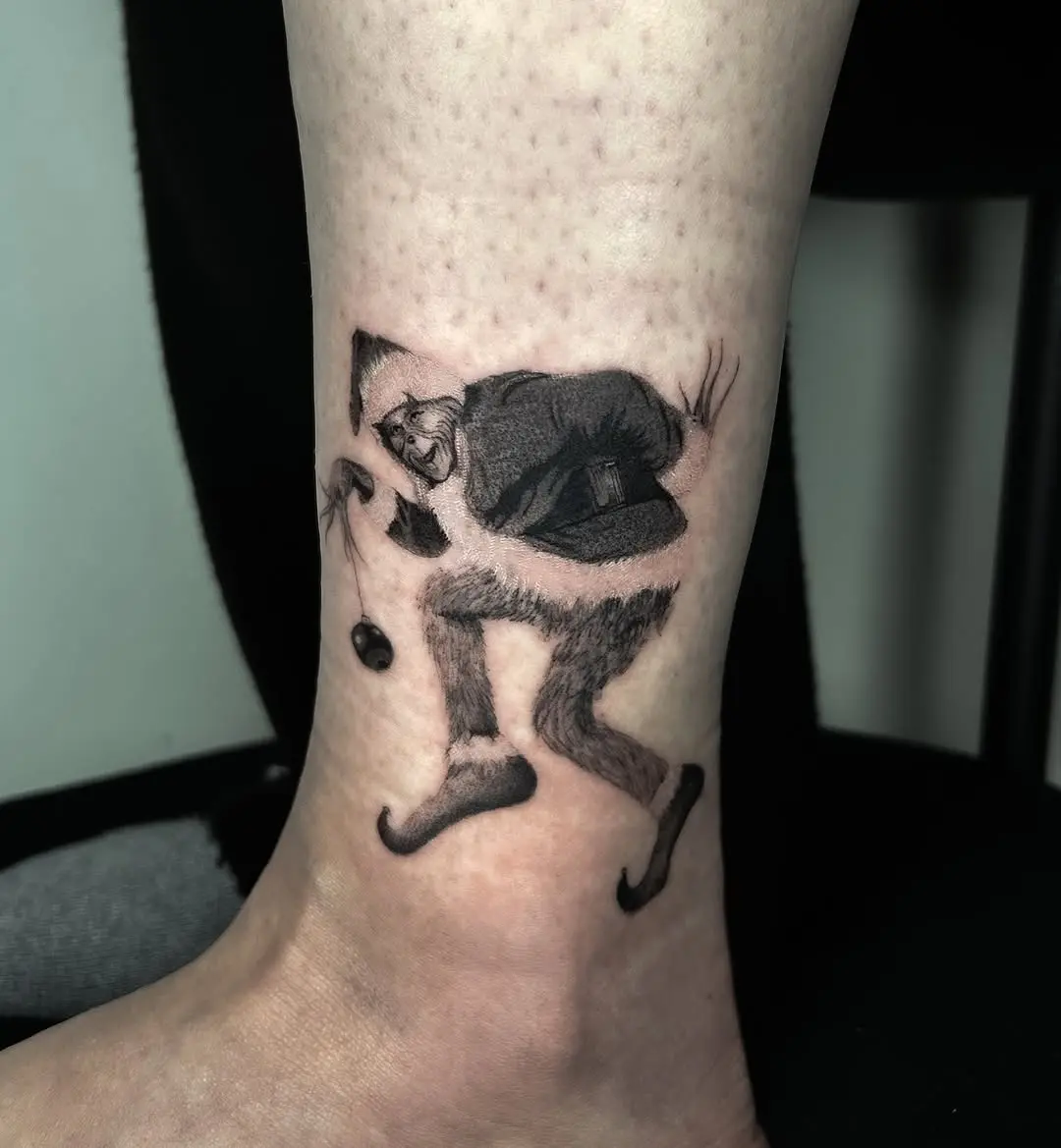 Festive Grinch Tattoo Full of Holiday Spirit